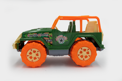 Toybharat Unisex Kids For Border Jeep |Multicolour |Friction Power Toys| Birthday Gift