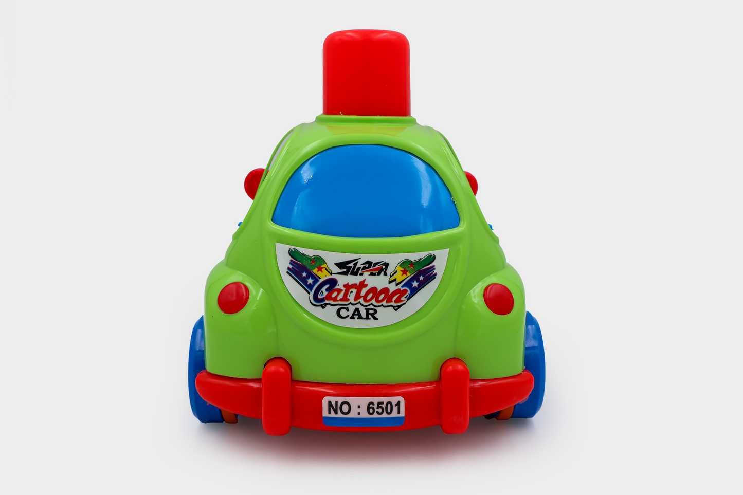 Toybharat Unisex Kids For Push N Go Cartoon Car |Multicolour | Travel Toys | Birthday Gift