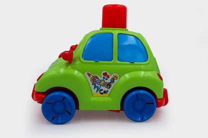 Toybharat Unisex Kids For Push N Go Cartoon Car |Multicolour | Travel Toys | Birthday Gift