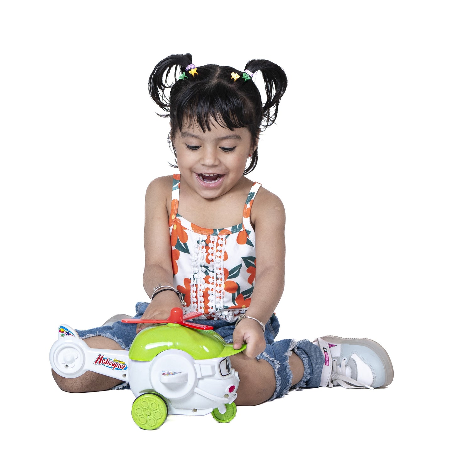 Toybharat Unisex Kids For Cartoon Helicopter |Multicolour |Friction Power Toys| Toy Gift