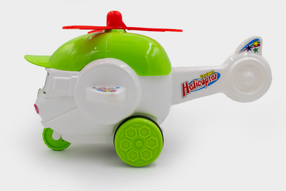 Toybharat Unisex Kids For Cartoon Helicopter |Multicolour |Friction Power Toys| Toy Gift