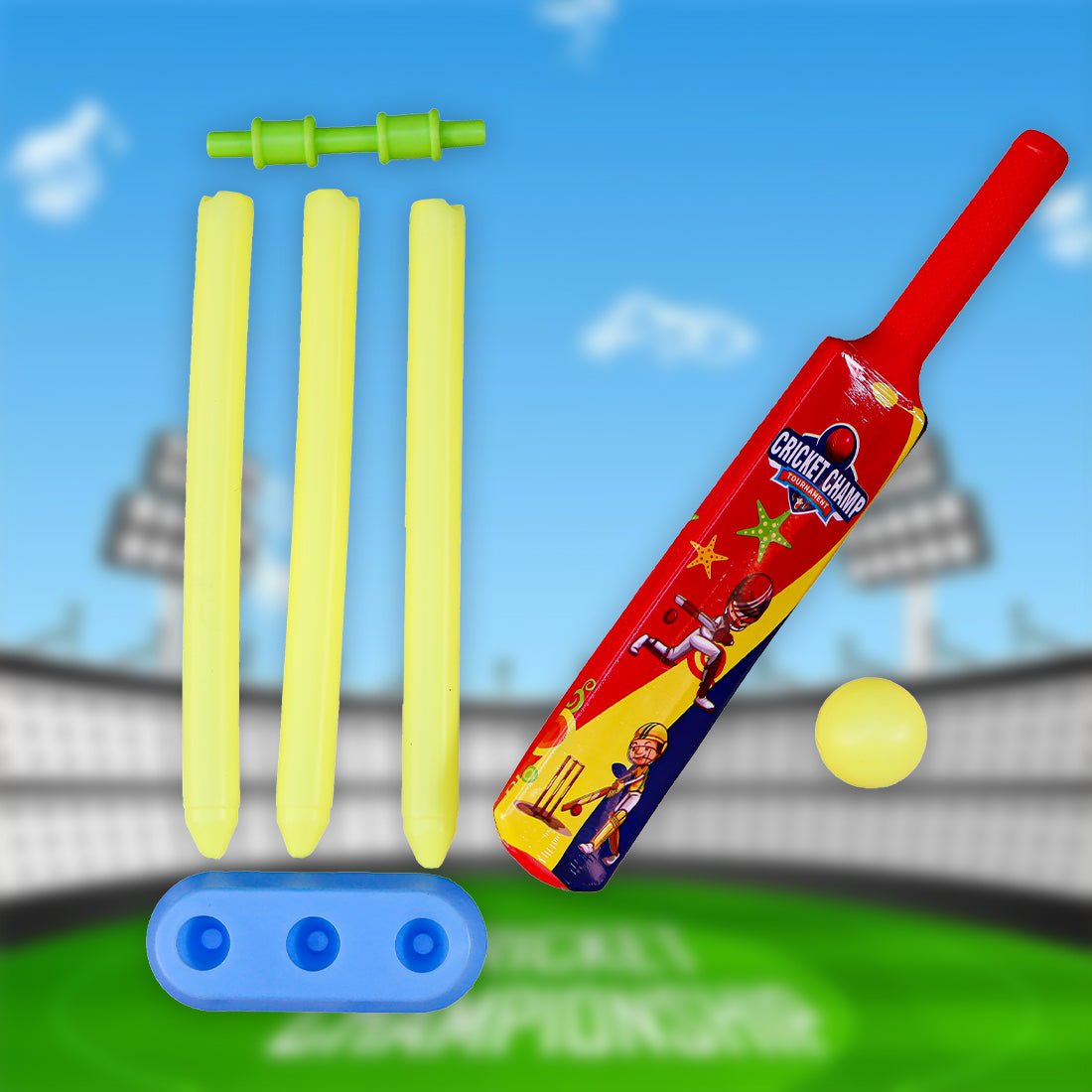 Toybharat Small Cricket Set  Cricket  | Multicolor | Activity Toy | Birthday Gift