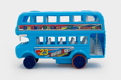 Toybharat Unisex Kids For Double Decker Bus |Multicolour |Friction Power Toys| Kids Gift