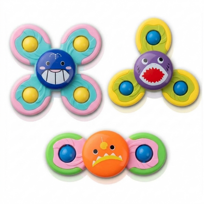 ToyBharat 2 in 1 Spinner is a multicolour interactive toy set that promotes motor skills and sensory play. Safe, non-toxic, and perfect for indoor and outdoor fun. A great birthday gift for baby boys and girls.