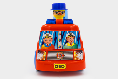 Toybharat Unisex Kids For Push N Go Fire Brigade |Multicolour | Push N Go Toys | Kids Gift