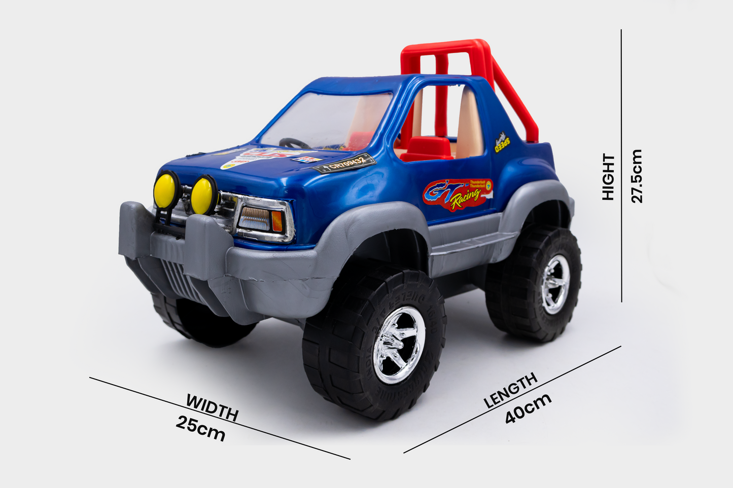 Toybharat Unisex Kids For Free Wheel Indian Army Jeep |Multicolour |Friction Power Toys