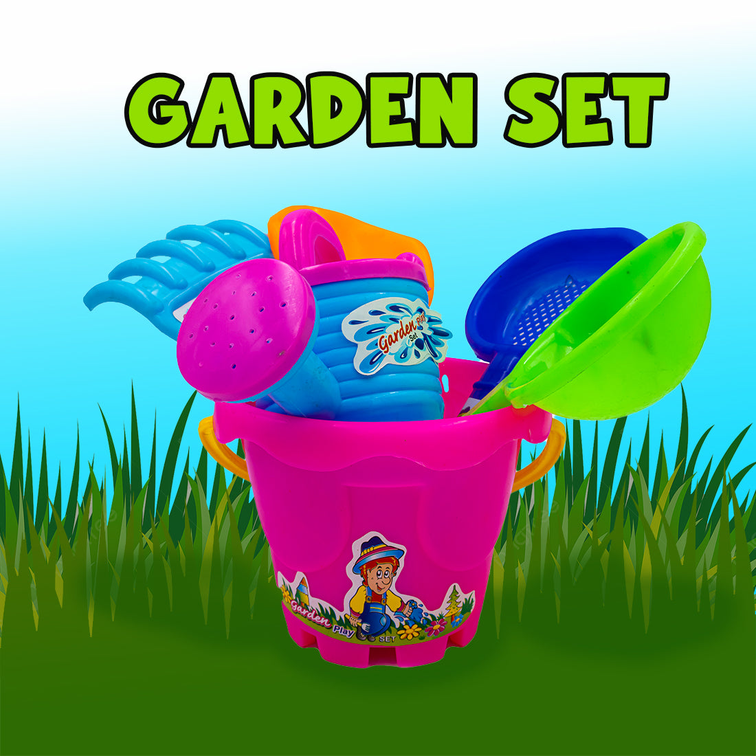 Toybharat Unisex Kids For Garden Set |Multicolour | Travel Toys | Toy Gift Role Play set