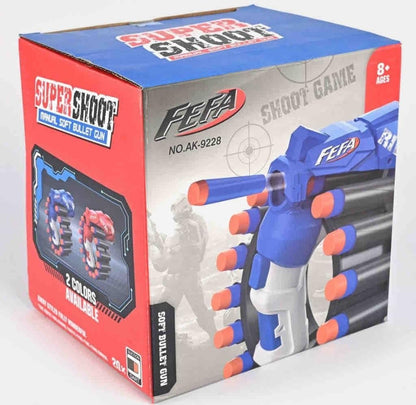 ToyBharat Feta Gun Toys for Kids 5 Years | (Multi Colour)Fun Target Shooting Feta Gun with 20 Soft Foam Dart Bullets | Feta Toy Gun for Boys, Girls, Teen, Adults | Birthday Gift - Made in India