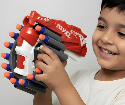 ToyBharat Feta Gun Toys for Kids 5 Years | (Multi Colour)Fun Target Shooting Feta Gun with 20 Soft Foam Dart Bullets | Feta Toy Gun for Boys, Girls, Teen, Adults | Birthday Gift - Made in India