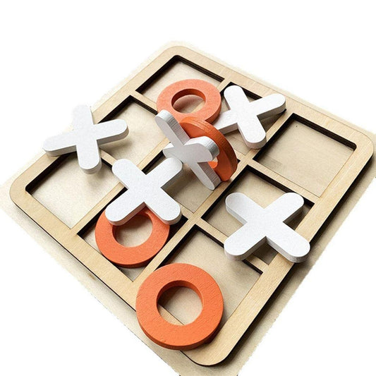 Toybharat Tic Tac Toe Puzzle Game Board Game Puzzle Toy (Multicolour) for Adults Family Contemporary Manufacture And Unisex Kids (Colour May Differ)