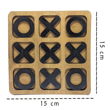 Toybharat Tic Tac Toe Puzzle Game Board Game Puzzle Toy (Multicolour) for Adults Family Contemporary Manufacture And Unisex Kids (Colour May Differ)