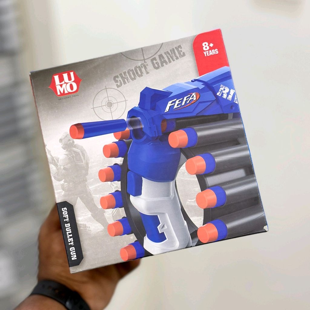 ToyBharat Feta Gun Toys for Kids 5 Years | (Multi Colour)Fun Target Shooting Feta Gun with 20 Soft Foam Dart Bullets | Feta Toy Gun for Boys, Girls, Teen, Adults | Birthday Gift - Made in India