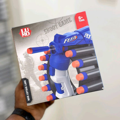 ToyBharat Feta Gun Toys for Kids 5 Years | (Multi Colour)Fun Target Shooting Feta Gun with 20 Soft Foam Dart Bullets | Feta Toy Gun for Boys, Girls, Teen, Adults | Birthday Gift - Made in India