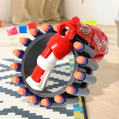 ToyBharat Feta Gun Toys for Kids 5 Years | (Multi Colour)Fun Target Shooting Feta Gun with 20 Soft Foam Dart Bullets | Feta Toy Gun for Boys, Girls, Teen, Adults | Birthday Gift - Made in India