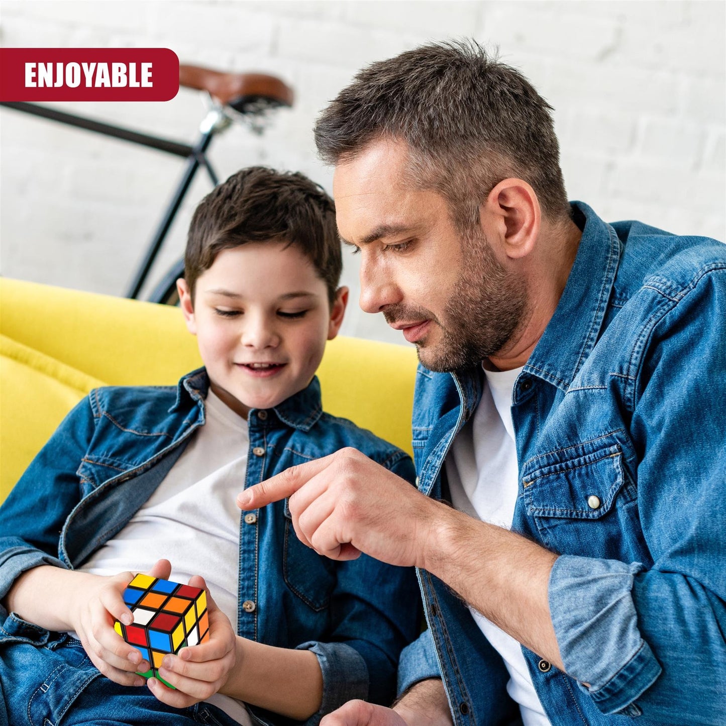 Toybharat Rubik's Cube Game Puzzle Toy (Multicolour) for Kids, Brainstorming Cube for Kids Above 6 Years, (Colour May Differ). Pack Of 2 .