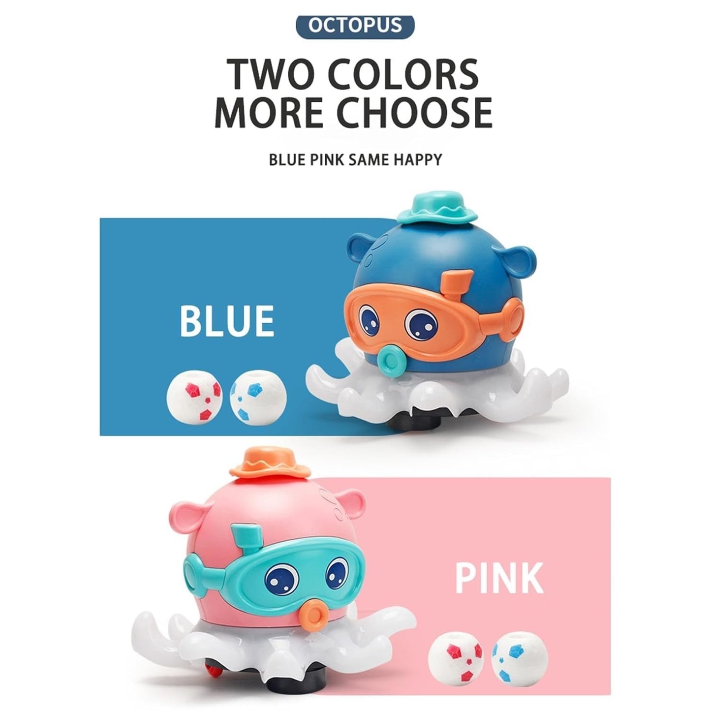 ToyBharat Floating Ball Octopus Toy for Kids (Ages 1–6) features a fun balancing ball design that boosts motor skills and coordination. Made in India, safe, non-toxic, ideal for indoor-outdoor play and gifting.