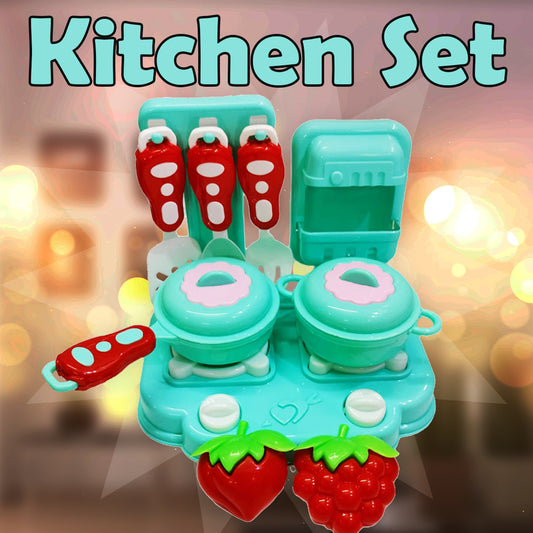 Toybharat Girls Kids For Play Kitchen Set Box Role Play Set|Multicolour | Girl Toys | Gift