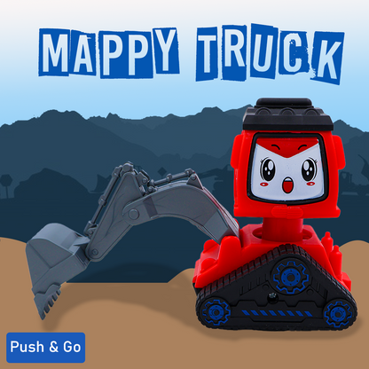 Toybharat Unisex Kids For Push N Go Mappy Truck |Multicolour | Travel Toys | Birthday Gift