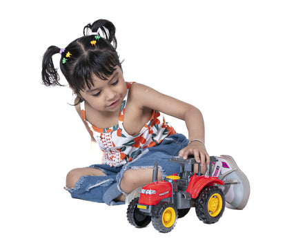 Toybharat Unisex Kids For Free Wheel Model Tractor |Multicolour |Free Wheel Toys| Toy Gift