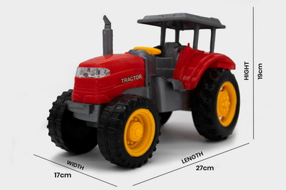 Toybharat Unisex Kids For Free Wheel Model Tractor |Multicolour |Free Wheel Toys| Toy Gift