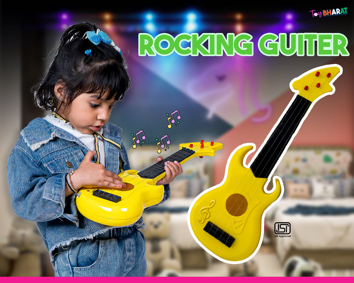 Unisex Kids For Rocking Guitar