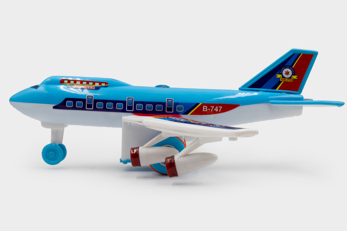 Toybharat Unisex Kids For Air Liner Plane |Multicolour |Friction Power Toys | Baby Gift