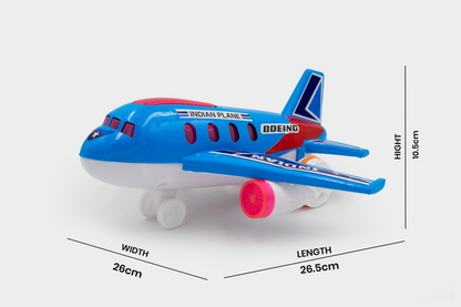 Toybharat Unisex Kids For Indian Plane |Multicolour |Friction Power Toys | Birthday Gift