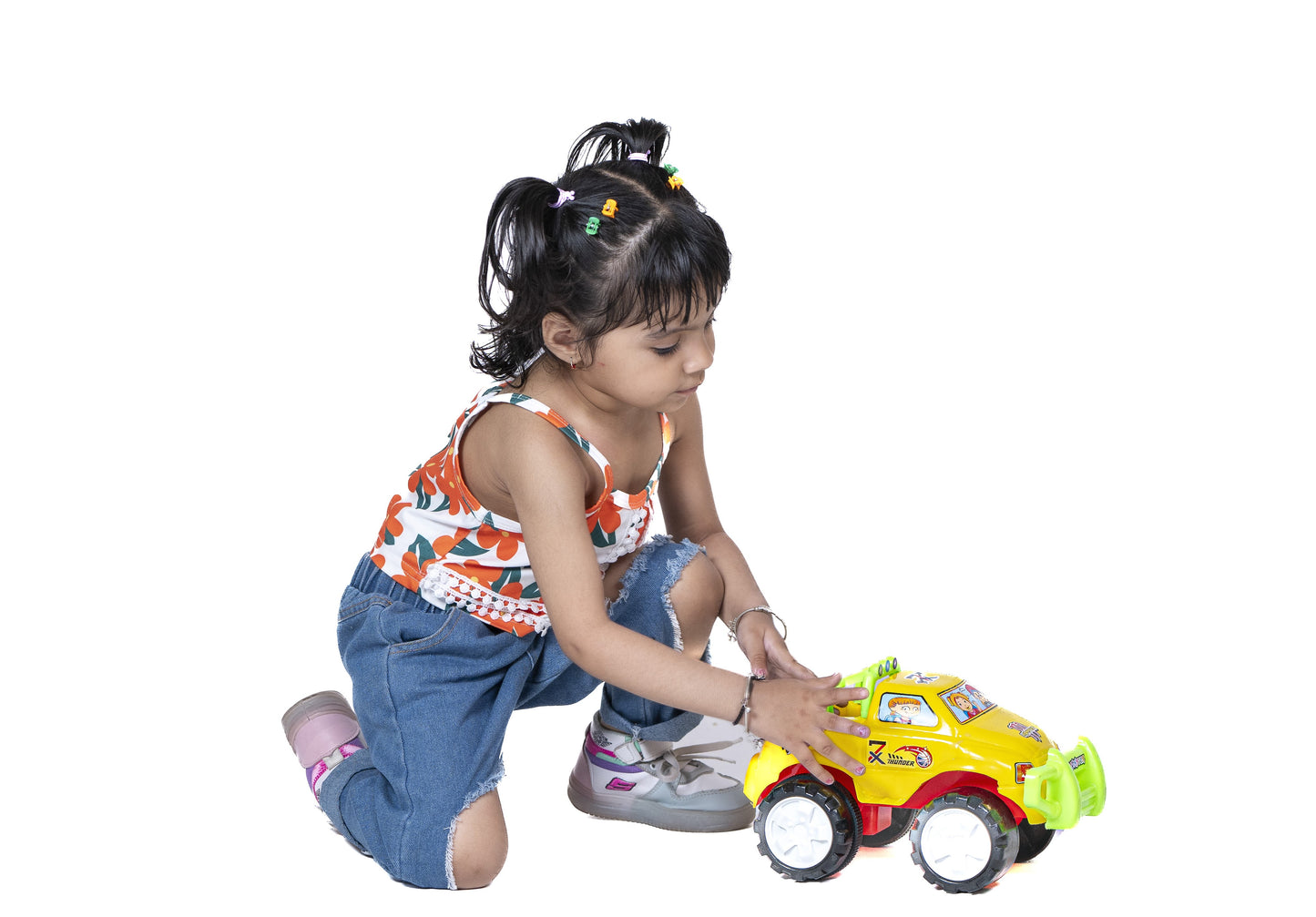 Toybharat Unisex Kids For Monster Jeep |Multicolour |Friction Power Toys| Birthday Gift