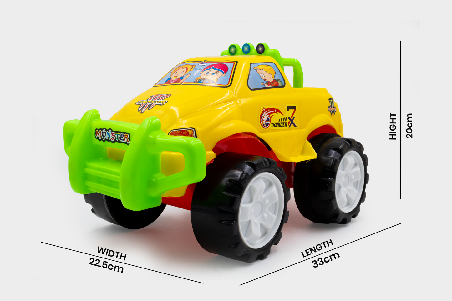 Toybharat Unisex Kids For Monster Truck |Multicolour |Friction Power Toys| Birthday Gift