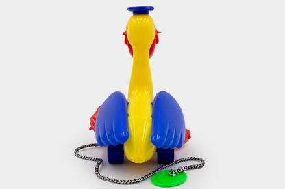 Toybharat Unisex Kids For Funny Duck |Multicolour | Travel Toys | Toy Gift |Pull Along Toy