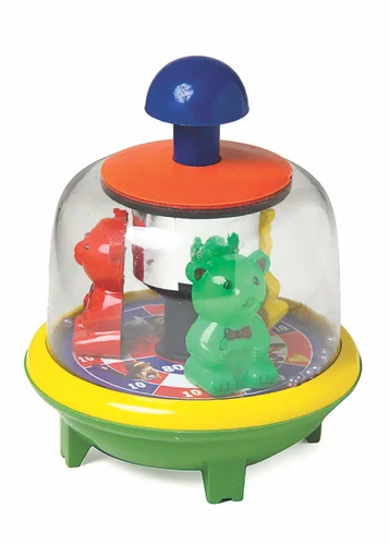 Toybharat Unisex Kids For Push N Spin Mr. Bear | Multicolor |Interactive Toys | Birthday Gift