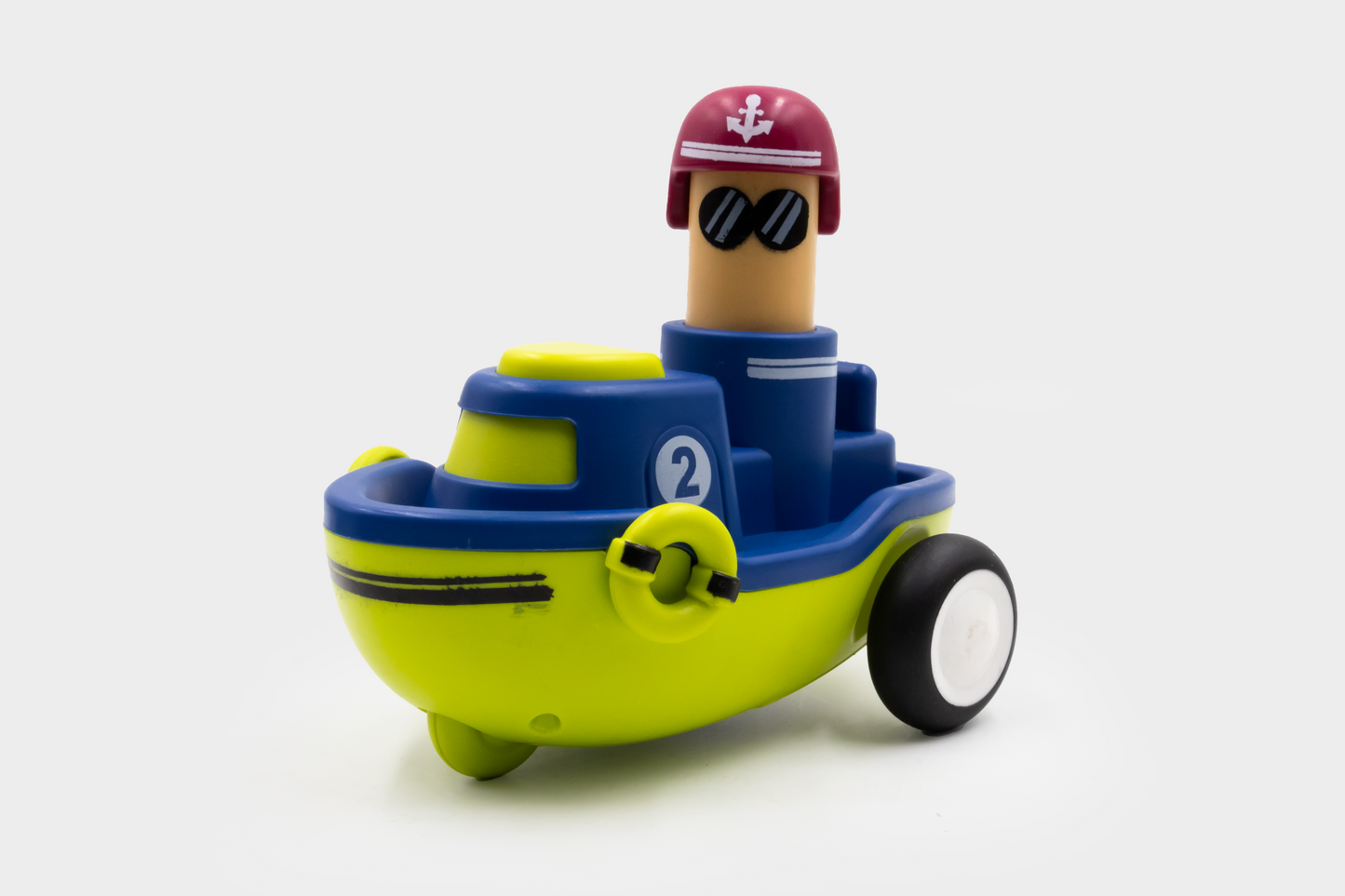 Toybharat Unisex Kids For Pressing Go Boat |Multicolour | Push N Go Toys | Birthday Gift