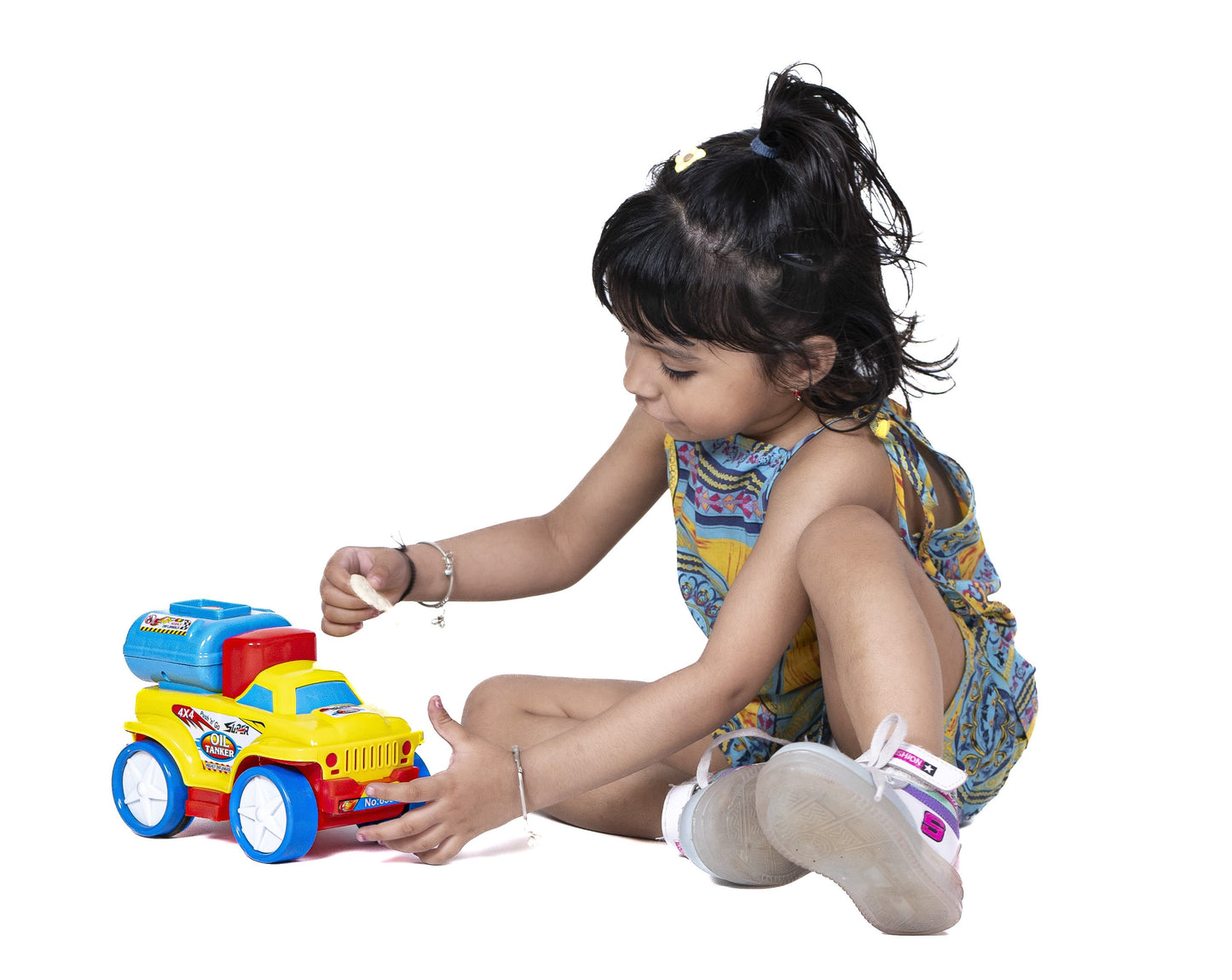 Toybharat Unisex Kids For Push N Go Oil Tanker |Multicolour | Push N Go Toys | Kids Gift