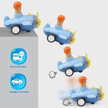 ToyBharat Pressing Go Plane is a colourful Push N Go Toy for kids. A safe, non-toxic, and realistic toy that's perfect as a birthday gift. Great for indoor and outdoor play for toddlers aged 1–6 years.