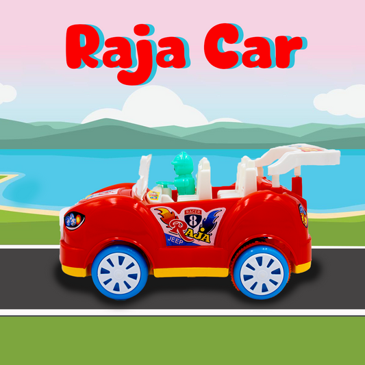 Toybharat Unisex Kids For Raja Car |Multicolour | Travel Toys | Birthday Gift | Car Toy