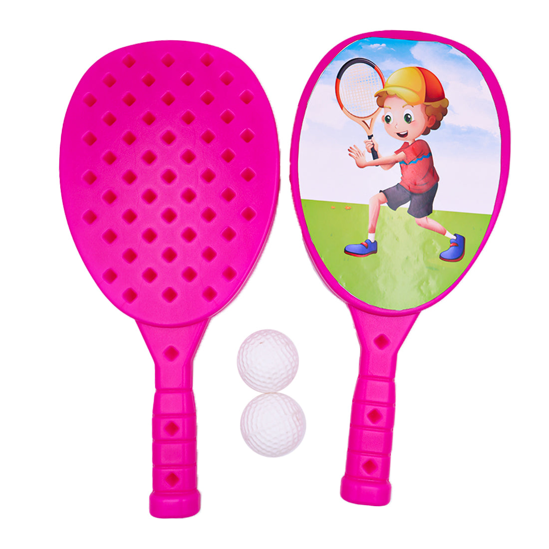 Toybharat Big Racket Set | Multicolour | Activity Toys | Birthday Gift for Boy and Girl Baby