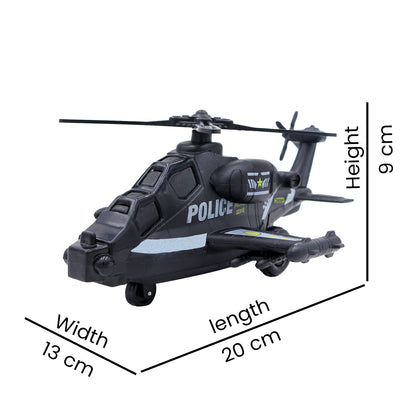 Toybharat Action Helicopter |Multicolour | Travel Toys | Birthday Gift for Boy and Girl Baby |Intractive Toys