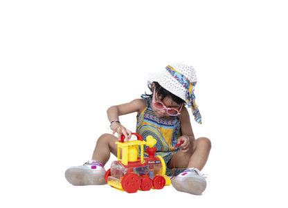 Toybharat Unisex Kids For Steam Loco |Multicolour | Travel Toys | Birthday Gift |Pull Along Toy