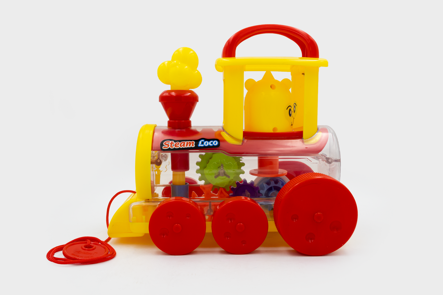 Toybharat Unisex Kids For Steam Loco |Multicolour | Travel Toys | Birthday Gift |Pull Along Toy