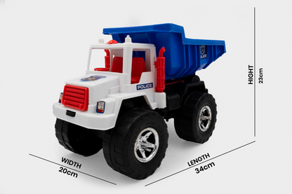 Toybharat Unisex Kids For Police Power Truck | Multicolor |Friction Power Toys| Birthday Gift