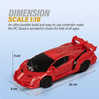 ToyBharat RC (2 Way) Formula Racing Remote Control Car is a powerful multicolour electronic car toy with stunt action. Safe, durable, and exciting for kids, it's ideal for indoor and outdoor play and makes a thrilling gift.