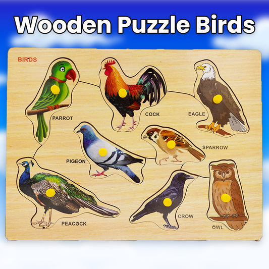 Toybharat Wooden Puzzle Bird | Multicolor | Wooden Toys | Birthday Gift | Educational