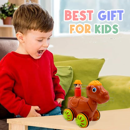 Toybharat Push N Go Camel | Multicolour | Travel Toys | Push N Go
